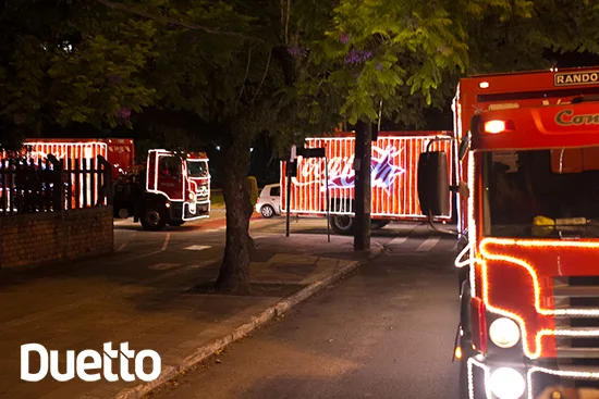 Caravana Coca-Cola, coca-cola, duetto, jobs, natal, Vonpar