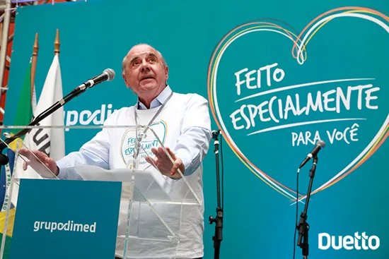 Discurso do diretor-presidente do Grupo Dimed Júlio Mottin no evento realizado pela Duetto - Agência de eventos corporativos do Rio Grande do Sul